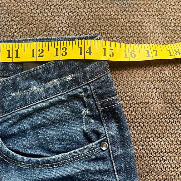 Hot Pepper Korean designer Women's Straight Leg Jeans in Dark Blue - Picture 9 of 14